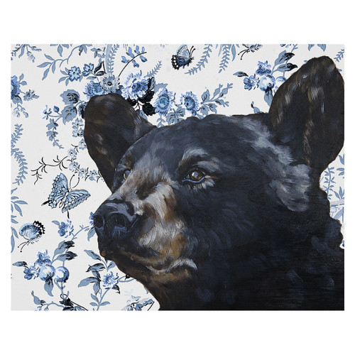 Classy Black Bear Canvas Art
