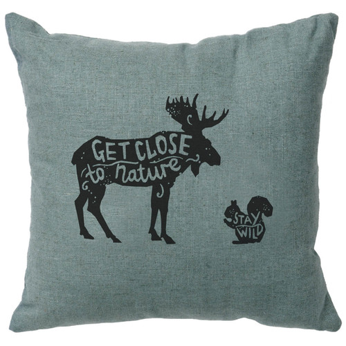 Close to Nature Linen Pillow - Ocean