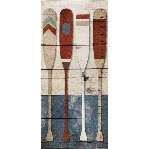 Colorful Oars Beach Towel