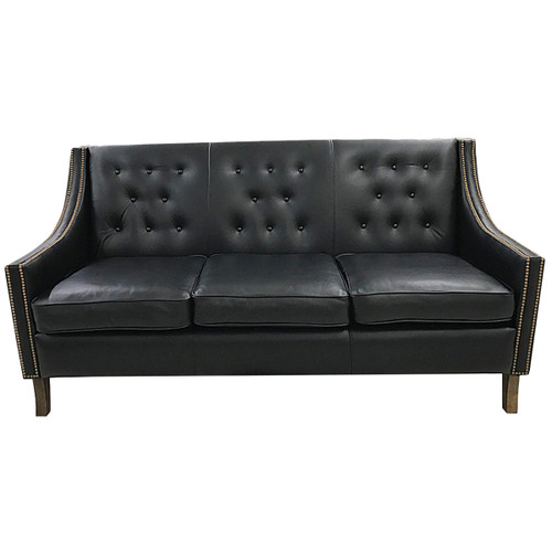 Blackwell Retro Tufted Leather Sofa