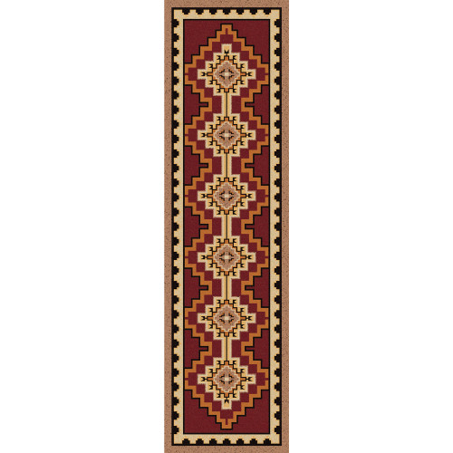 Council Fire Southwestern Rug - 2 x 8