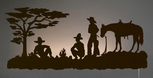 Cowboy Camp Back Lit Wall Art