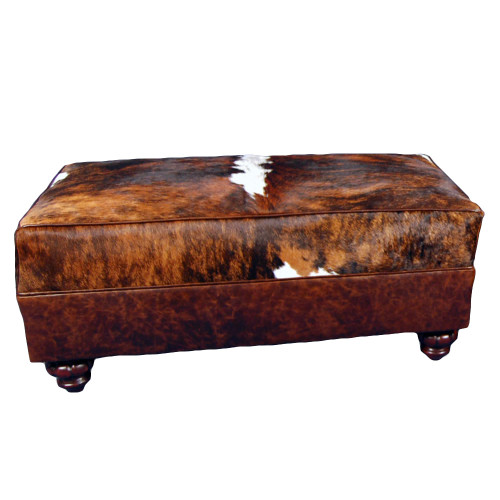 Luisa Cowhide Large Ottoman