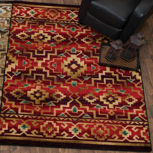 Crimson Trails Rug - 8 Ft. Round