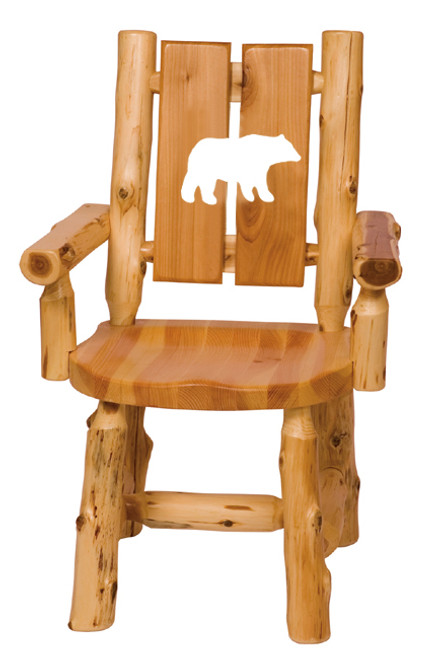 Log Cut-Out Arm Chair - Bear