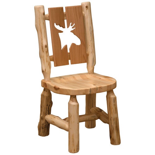 Log Cut-Out Side Chair - Moose