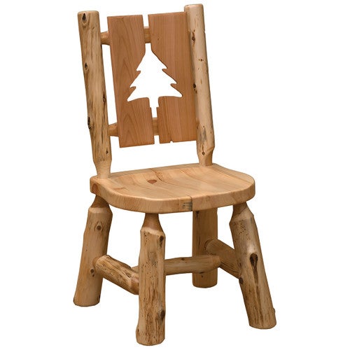 Log Cut-Out Side Chair - Pine Tree