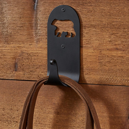 Cutout Bear Silhouette Single Hooks - Set of 2