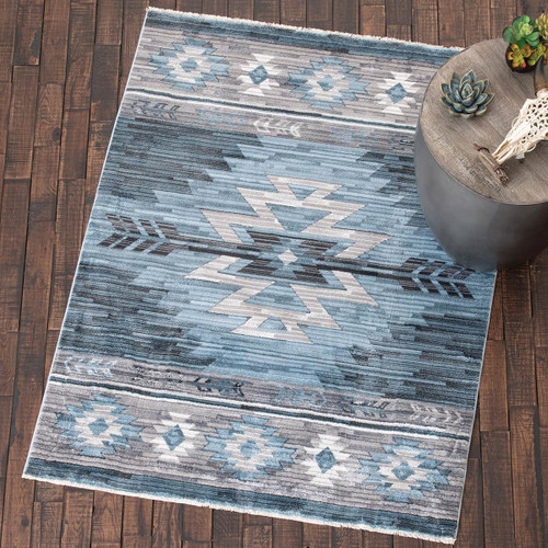 Desert Dusk Denim Rug - 5 x 7