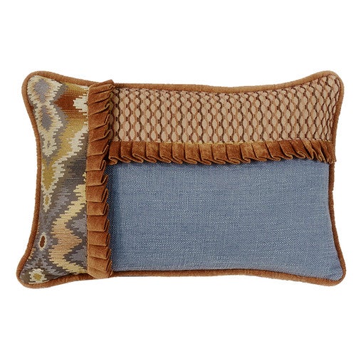 Desert Oasis Pieced Pillow with Ruffle