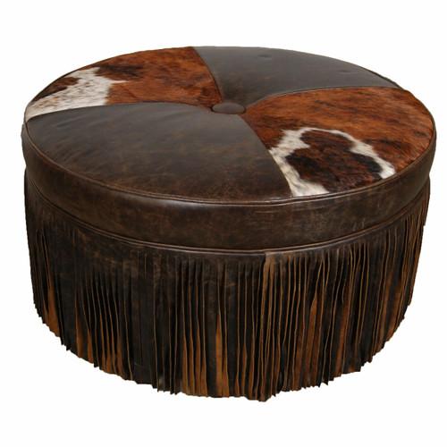 Ranger Ottoman with Fringe