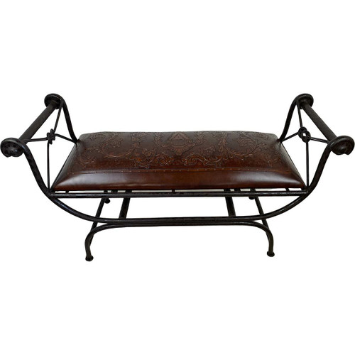 Double Vanity Bench - Colonial & Antique Brown