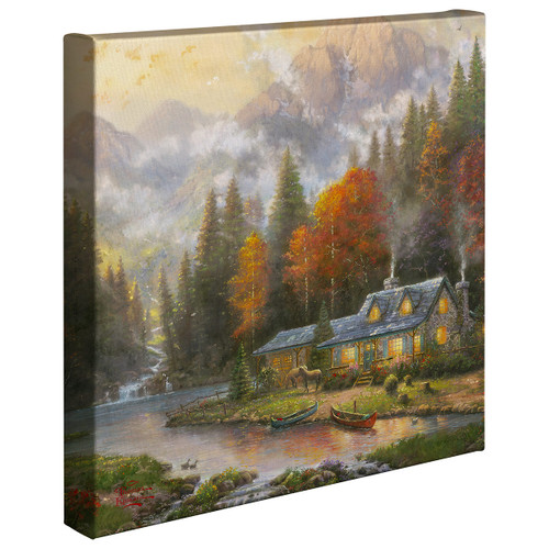 Evening at Autumn Lake Canvas Art