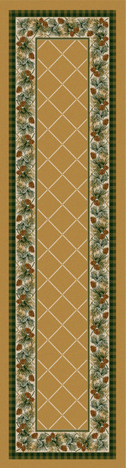 Evergreen Light Maize Rug - 2 x 8