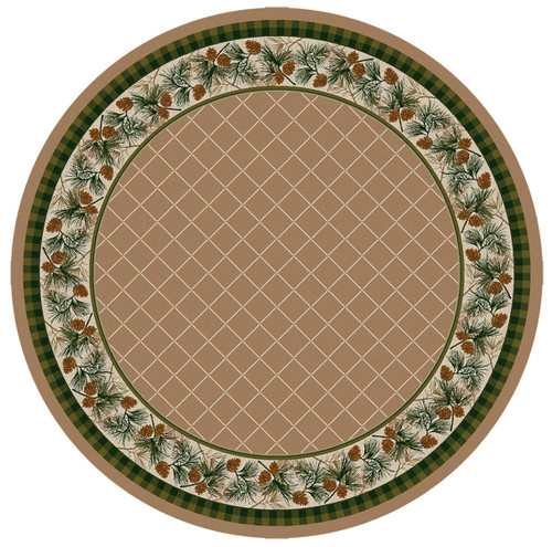 Evergreen Light Sandstone Rug - 8 Ft. Round