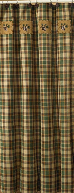 Evergreen Plaid Shower Curtain