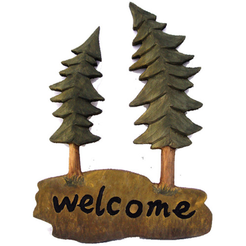 Evergreen Welcome Wood Wall Art