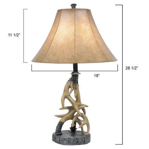 Faux Antler Table Lamp