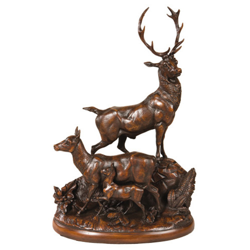 Family Of Deer Sculpture