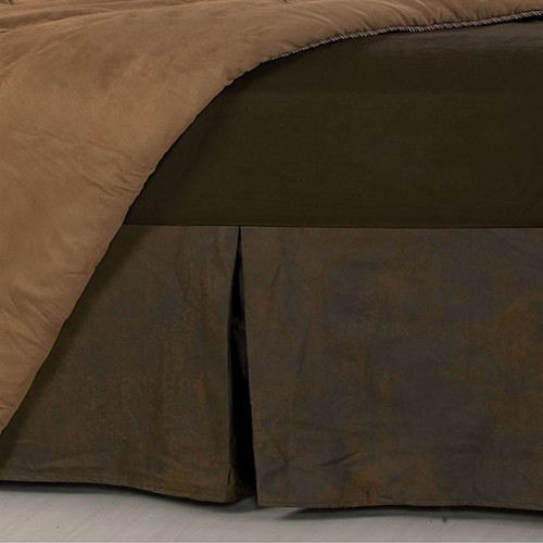 Faux Leather Bedskirt - Twin