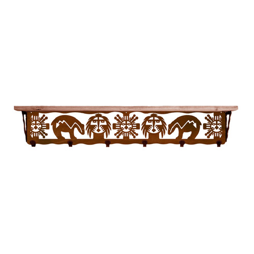 Fetish Bear 42 Inch Pine Hook Shelf