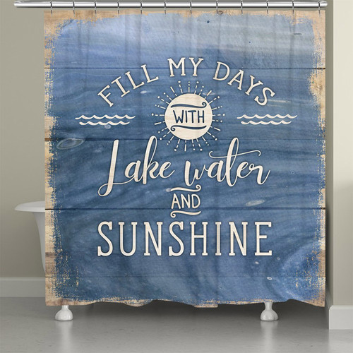 Fill My Days Shower Curtain