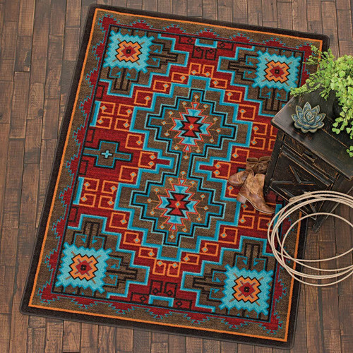Fire Dancers Rug - 5 x 8