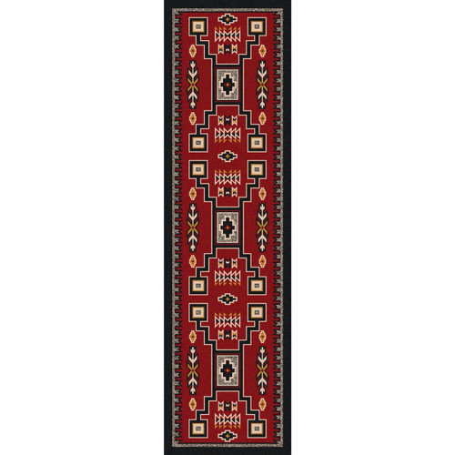Firestorm Southwestern Rug - 2 x 8
