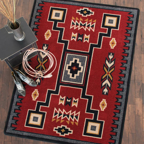 Firestorm Southwestern Rug - 4 x 5