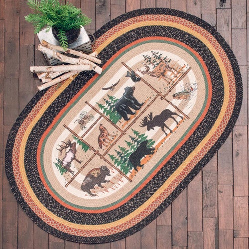 Wildlife Cabin Braided Rug Collection