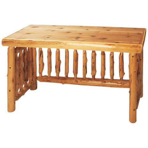 Cedar Log Standard Finish Writing Desk