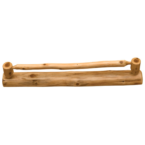 Cedar Log Towel Bar - 36 Inch