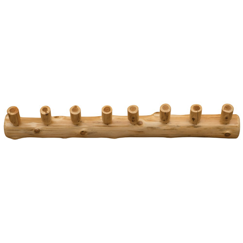 Cedar Log Wall Coat Rack - 48 Inch