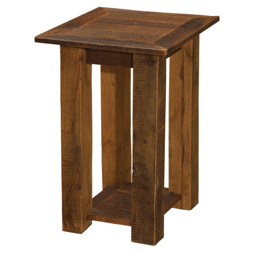 Barnwood Open Nightstand