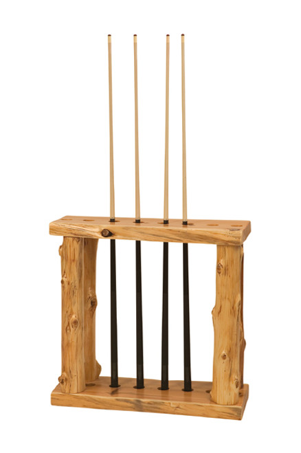 Log Pool Cue Rack