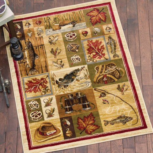 Fly Fishing Time Rug - 2 x 7
