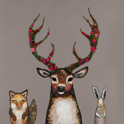 Forest Trio Neutral Canvas Art