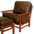 Black Forest Hickory Craft Lounge Chair