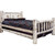 Frontier Bed with Laser-Engraved Bronc Design - King