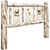 Frontier Headboard with Laser-Engraved Elk Design - Queen
