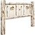 Frontier Headboard with Laser-Engraved Moose Design - Full