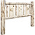 Frontier Headboard with Laser-Engraved Wolf Design - Cal King