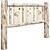 Frontier Headboard with Laser-Engraved Wolf Design - King