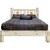 Frontier Platform Bed with Laser-Engraved Elk Design - Cal King