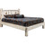 Frontier Platform Bed with Laser-Engraved Elk Design - Queen