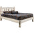 Frontier Platform Bed with Laser-Engraved Pine Tree Design - Twin