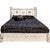 Frontier Platform Bed with Storage & Laser-Engraved Bronc Design - Twin