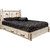 Frontier Platform Bed with Storage & Laser-Engraved Bronc Design - Twin