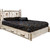 Frontier Platform Bed with Storage & Laser-Engraved Elk Design - Queen