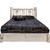 Frontier Platform Bed with Storage & Laser-Engraved Moose Design - Cal King